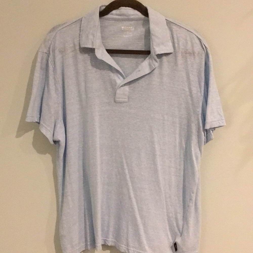 💥Michael Kors Linen S/S Shirt - Size Large💥
